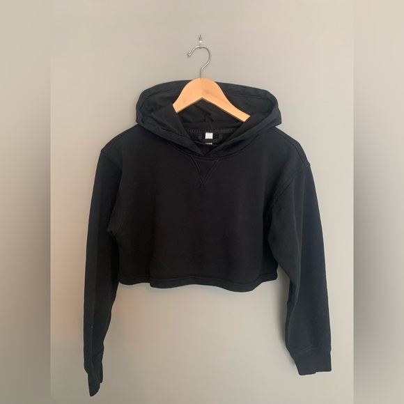 EUC Lululemon All Yours Cropped Hoodie Black (First Release) - Picture 4 of 5